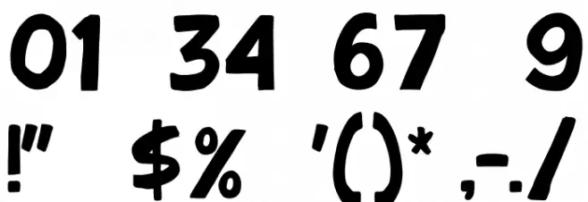 Worker Class Font OTHER CHARS