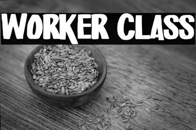 Worker Class Font examples