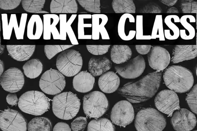 Worker Class Font examples