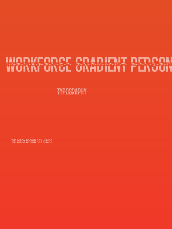 Workforce Gradient PERSONAL USE Regular Poster