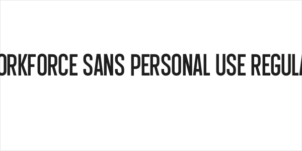 Workforce Sans PERSONAL USE Regular Logo