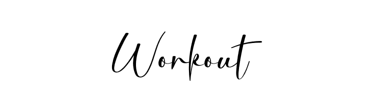 Workout  Free Fonts Download