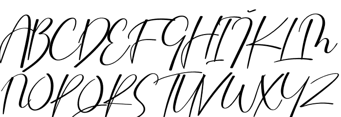 Workout Font UPPERCASE