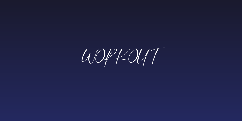 Workout Social Header