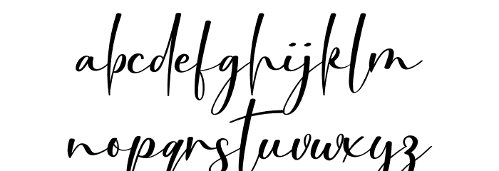 Workout Font LOWERCASE