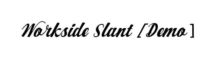 Workside Slant [Demo]  font caratteri gratis
