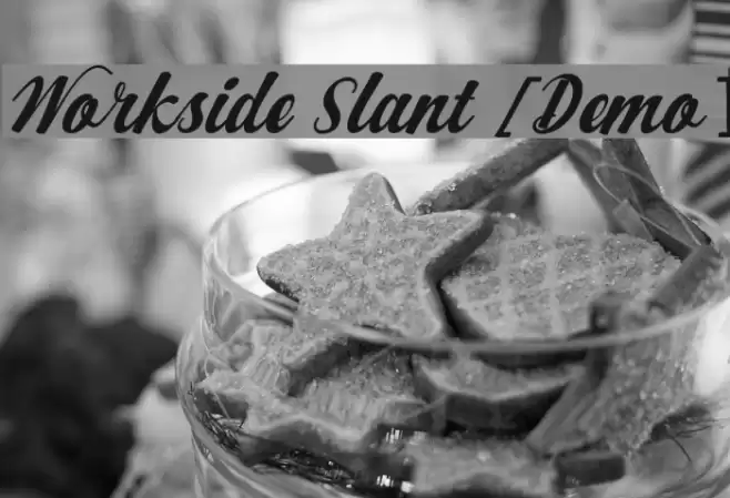 Workside Slant [Demo] Font examples