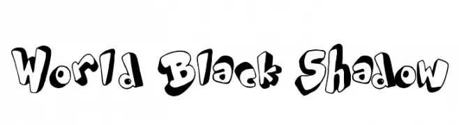 World Black Shadow  Descarca Fonturi Gratis