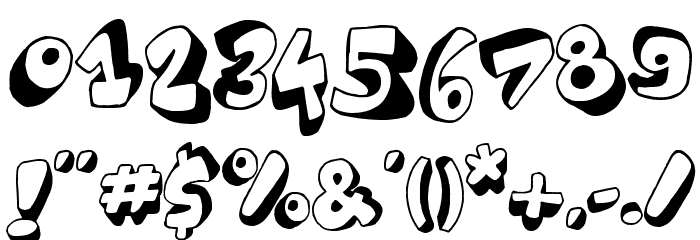 World Black Shadow Font OTHER CHARS