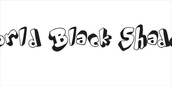 World Black Shadow Logo