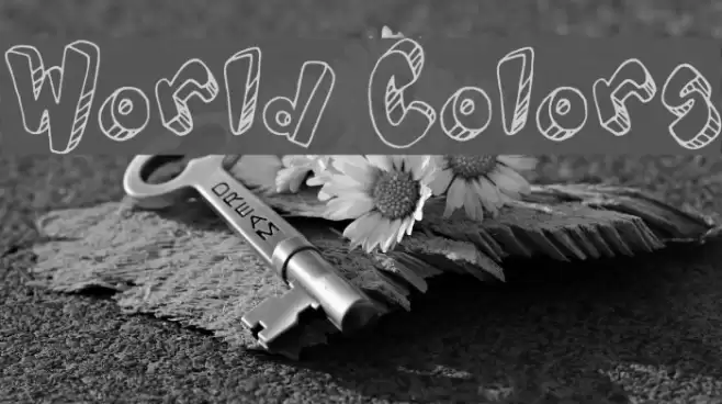 World Colors Font examples
