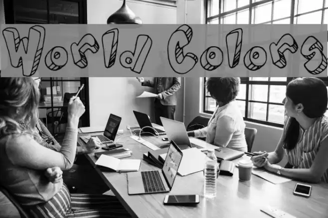 World Colors Font examples