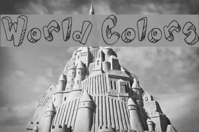 World Colors Font examples