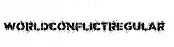 World Conflict Regular  Frei Schriftart Herunterladen