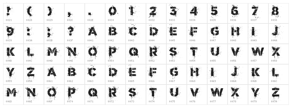 World Conflict Regular Character Map