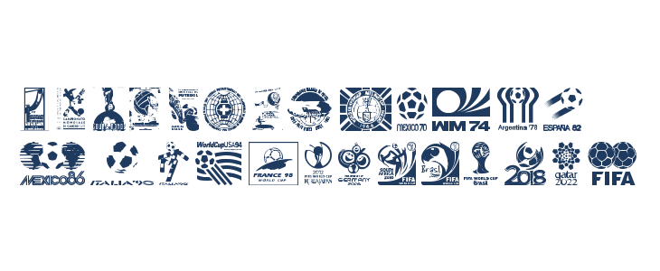 World Cup logos Lowercase