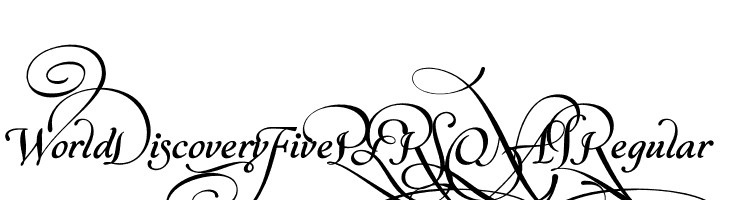World Discovery Five PERSONAL Regular  Free Fonts Download