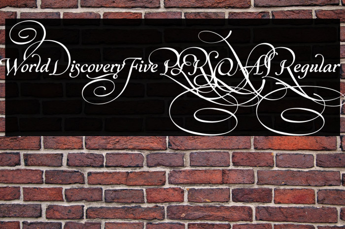 World Discovery Five PERSONAL Regular Example 2