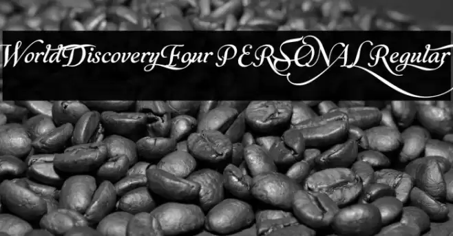 World Discovery Four PERSONAL Regular Font examples