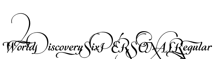World Discovery Six PERSONAL Regular  Free Fonts Download