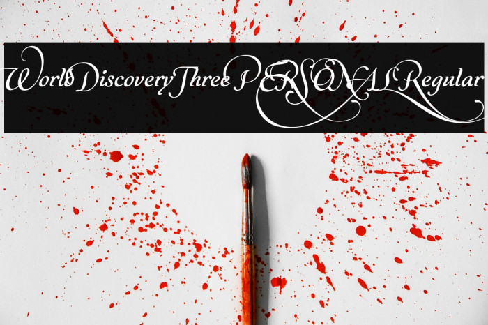 World Discovery Three PERSONAL Regular Example 3