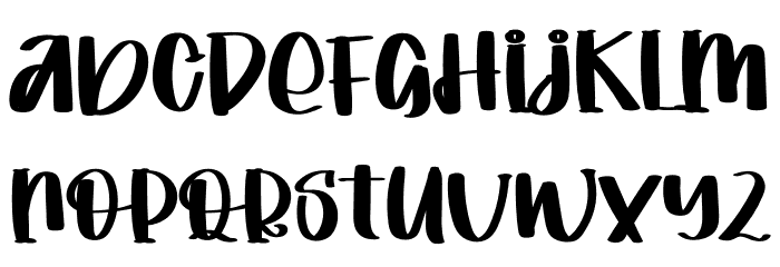 World Of Paradise Font LOWERCASE