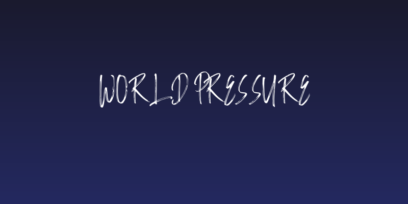 World Pressure Social Header