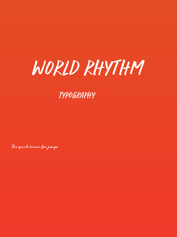 World Rhythm Poster