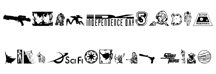World of SciFi Font OTHER CHARS