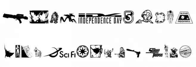 World of SciFi Font OTHER CHARS