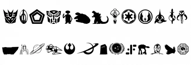 World of SciFi Polices MAJUSCULES