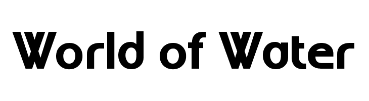 World of Water  Frei Schriftart Herunterladen