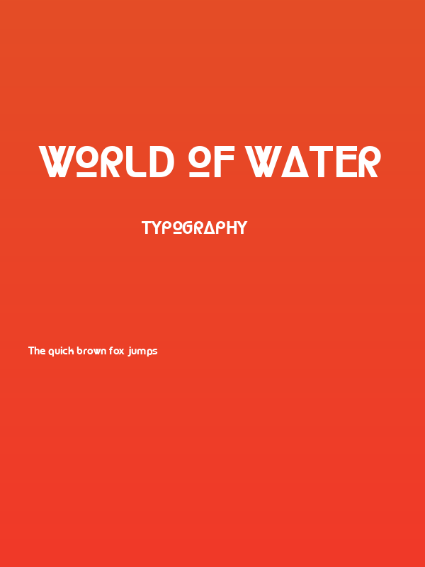 World of Water Poster