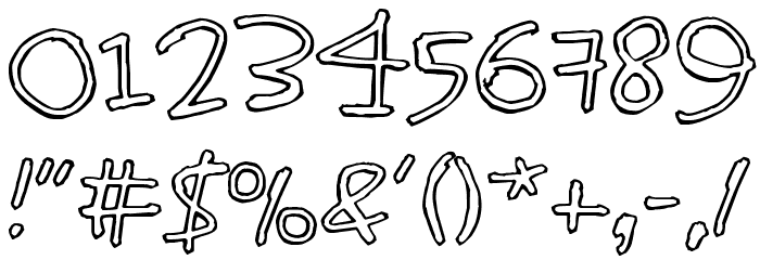 World without end フォント その他の文字