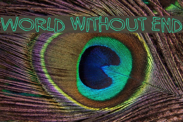 World without end フォント examples