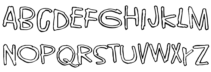 World without end フォント 小文字