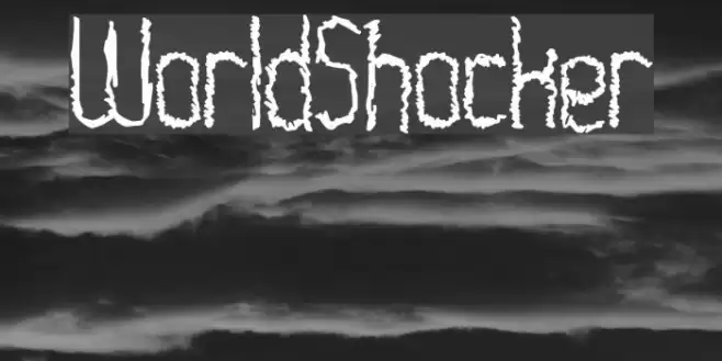 WorldShocker Font examples