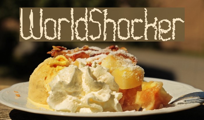 WorldShocker Font examples