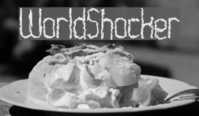 WorldShocker Font examples