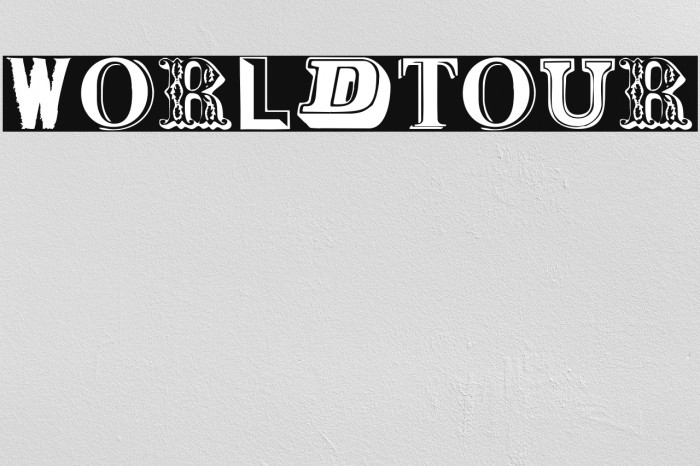 WorldTour Font examples