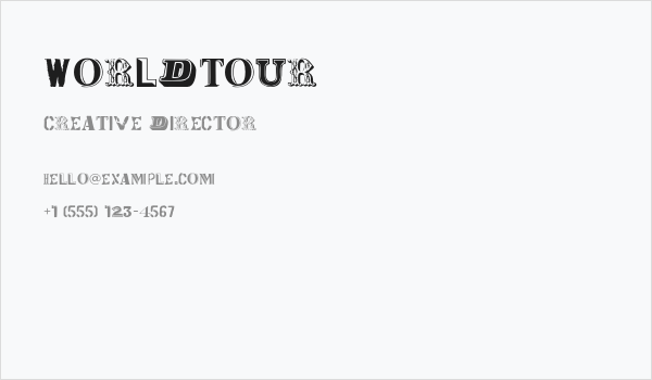 WorldTour Business Card