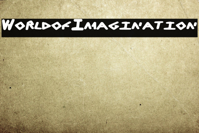 World_of_Imagination Шрифта examples