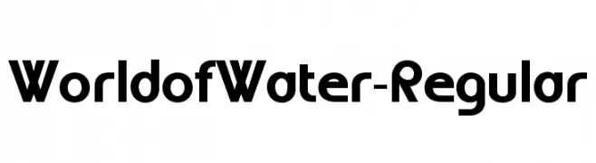 WorldofWater-Regular  フリーフォントのダウンロード