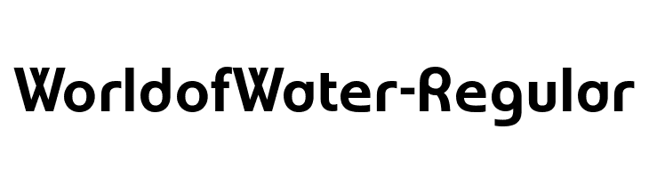 WorldofWater-Regular  لخطوط تنزيل