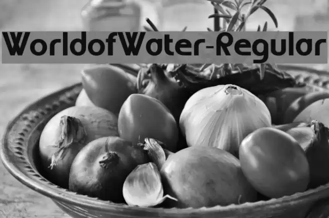 WorldofWater-Regular Font examples