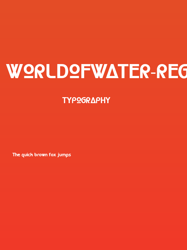 WorldofWater-Regular Poster