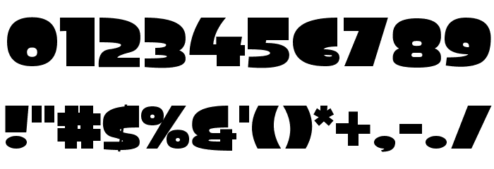 World's Heaviest Font Ever Font OTHER CHARS