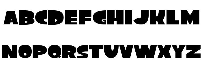 World's Heaviest Font Ever Font LOWERCASE