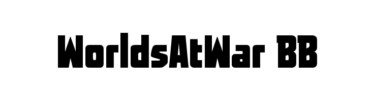WorldsAtWar BB  Frei Schriftart Herunterladen
