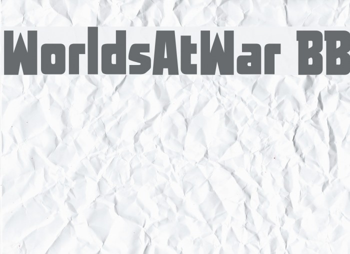 WorldsAtWar BB Font examples